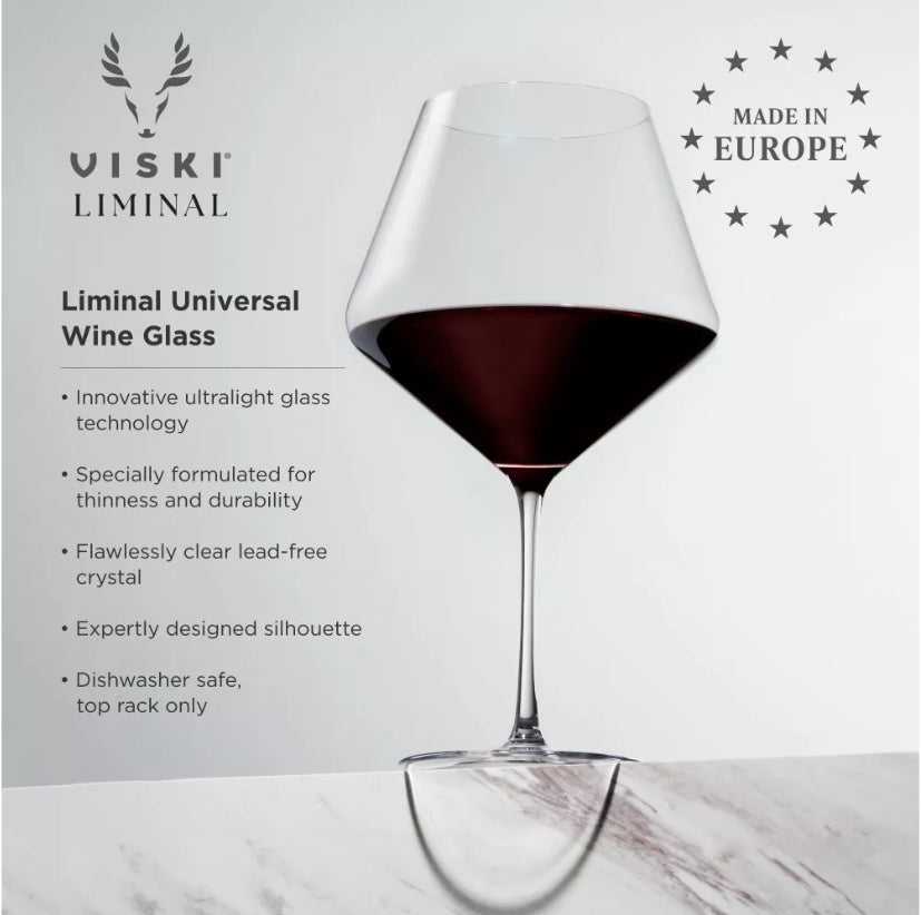 Viski Reserve Burgundy Glasses